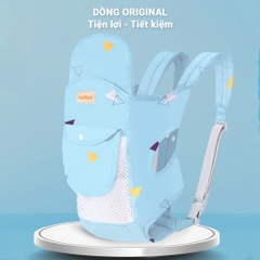 Địu em bé 0-3 tuổi đa năng BBShine, Địu cho bé 4 tư thế gọn nhẹ bề mặt lưới thoáng khí – SS034