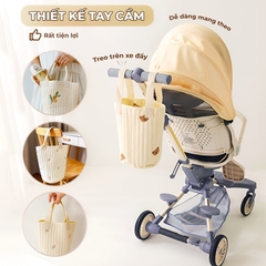 Túi Bỉm Sữa Đa Năng Phong Cách Hàn Quốc Nhỏ Gọn Họa Tiết Thêu Xinh Xắn BBShine – TX045