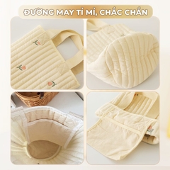 Túi Bỉm Sữa Đa Năng Phong Cách Hàn Quốc Nhỏ Gọn Họa Tiết Thêu Xinh Xắn BBShine – TX045