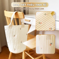Túi Bỉm Sữa Đa Năng Phong Cách Hàn Quốc Nhỏ Gọn Họa Tiết Thêu Xinh Xắn BBShine – TX045