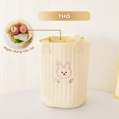 Túi Bỉm Sữa Đa Năng Phong Cách Hàn Quốc Nhỏ Gọn Họa Tiết Thêu Xinh Xắn BBShine – TX045