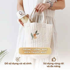 Túi Bỉm Sữa Đa Năng Phong Cách Hàn Quốc Nhỏ Gọn Họa Tiết Thêu Xinh Xắn BBShine – TX045