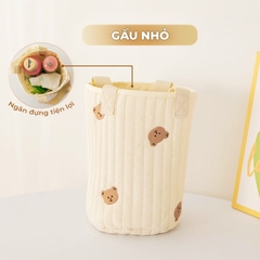 Túi Bỉm Sữa Đa Năng Phong Cách Hàn Quốc Nhỏ Gọn Họa Tiết Thêu Xinh Xắn BBShine – TX045