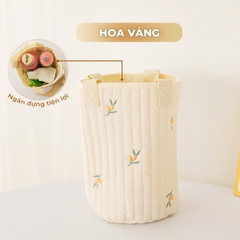 Túi Bỉm Sữa Đa Năng Phong Cách Hàn Quốc Nhỏ Gọn Họa Tiết Thêu Xinh Xắn BBShine – TX045