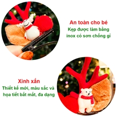 Kẹp tóc Noel sừng tuần lộc BBShine, Set 2 kẹp tóc Giáng sinh trang trí đáng yêu lạ mắt (2pcs) – NOEL006