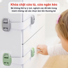 Khóa tủ lạnh cao cấp tiện lợi BBShine, Khóa ngăn kéo giúp bảo vệ an toàn cho bé – SS032