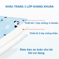 Khẩu trang trẻ em, Khẩu trang cho bé trai và bé gái nhiều họa tiết 0-12 tuổi bảo vệ đường hô hấp cho bé BBShine – M017