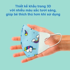 Khẩu trang trẻ em, Khẩu trang cho bé trai và bé gái nhiều họa tiết 0-12 tuổi bảo vệ đường hô hấp cho bé BBShine – M017