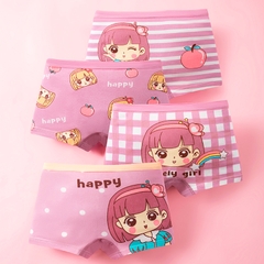 Quần chip cho bé gái cao cấp BBShine, Set 4 quần chip đùi cho bé nhiều họa tiết xinh xắn – C027