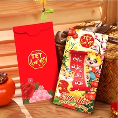 Bao lì xì Quý Mão 2023 cao cấp BBShine, Set 10 bao lì xì Tết dày dặn họa tiết in sắc nét – LX005