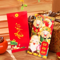 Bao lì xì Quý Mão 2023 cao cấp BBShine, Set 10 bao lì xì Tết dày dặn họa tiết in sắc nét – LX005