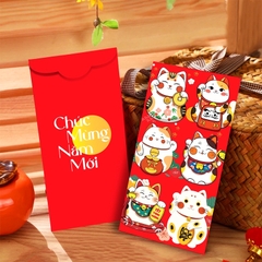 Bao lì xì Quý Mão 2023 cao cấp BBShine, Set 10 bao lì xì Tết dày dặn họa tiết in sắc nét – LX005