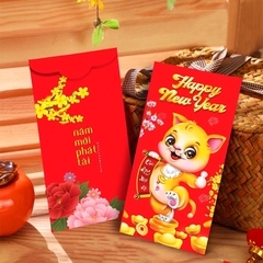 Bao lì xì Quý Mão 2023 cao cấp BBShine, Set 10 bao lì xì Tết dày dặn họa tiết in sắc nét – LX005