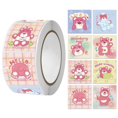 Cuộn 500 sticker nhãn dán khích lệ khen thưởng học tập cho bé yêu với nhiều họa tiết kèm slogan khiến những giờ học thêm sinh động BBShine – ST010