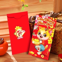 Bao lì xì Quý Mão 2023 cao cấp BBShine, Set 10 bao lì xì Tết dày dặn họa tiết in sắc nét – LX005