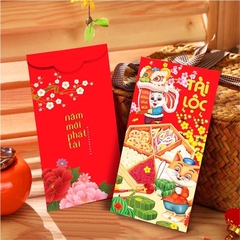 Bao lì xì Quý Mão 2023 cao cấp BBShine, Set 10 bao lì xì Tết dày dặn họa tiết in sắc nét – LX005