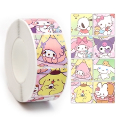Cuộn 500 sticker nhãn dán khích lệ khen thưởng học tập cho bé yêu với nhiều họa tiết kèm slogan khiến những giờ học thêm sinh động BBShine – ST010