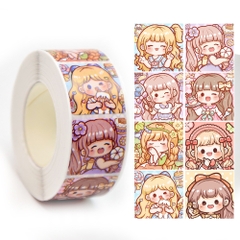 Cuộn 500 sticker nhãn dán khích lệ khen thưởng học tập cho bé yêu với nhiều họa tiết kèm slogan khiến những giờ học thêm sinh động BBShine – ST010