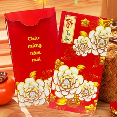 Bao lì xì Quý Mão 2023 cao cấp BBShine, Set 10 bao lì xì Tết dày dặn họa tiết in sắc nét – LX005