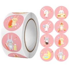 Cuộn 500 sticker nhãn dán khích lệ khen thưởng học tập cho bé yêu với nhiều họa tiết kèm slogan khiến những giờ học thêm sinh động BBShine – ST010