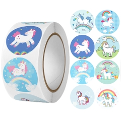 Cuộn 500 sticker nhãn dán khích lệ khen thưởng học tập cho bé yêu với nhiều họa tiết kèm slogan khiến những giờ học thêm sinh động BBShine – ST010