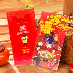 Bao lì xì Quý Mão 2023 cao cấp BBShine, Set 10 bao lì xì Tết dày dặn họa tiết in sắc nét – LX005