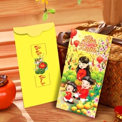 Bao lì xì Quý Mão 2023 cao cấp BBShine, Set 10 bao lì xì Tết dày dặn họa tiết in sắc nét – LX005