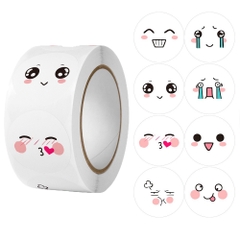 Cuộn 500 sticker nhãn dán khích lệ khen thưởng học tập cho bé yêu với nhiều họa tiết kèm slogan khiến những giờ học thêm sinh động BBShine – ST010