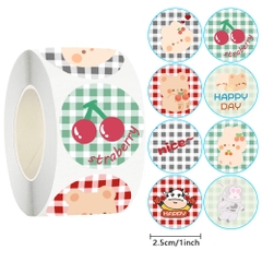 Cuộn 500 sticker nhãn dán khích lệ khen thưởng học tập cho bé yêu với nhiều họa tiết kèm slogan khiến những giờ học thêm sinh động BBShine – ST010