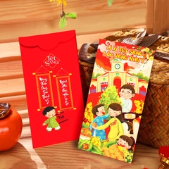 Bao lì xì Quý Mão 2023 cao cấp BBShine, Set 10 bao lì xì Tết dày dặn họa tiết in sắc nét – LX005