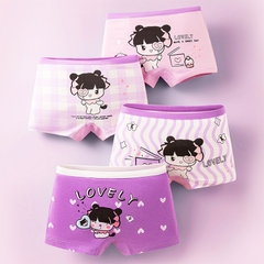 Quần chip cho bé gái cao cấp BBShine, Set 4 quần chip đùi cho bé nhiều họa tiết xinh xắn – C027