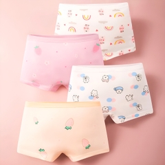 Quần chip cho bé gái cao cấp BBShine, Set 4 quần chip đùi cho bé nhiều họa tiết xinh xắn – C027