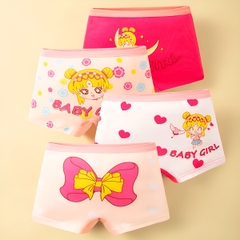 Quần chip cho bé gái cao cấp BBShine, Set 4 quần chip đùi cho bé nhiều họa tiết xinh xắn – C027