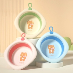Thau gấp gọn cho bé chất liệu nhựa cao cấp BBShine, Chậu rửa mặt cho bé tiện lợi nhiều họa tiết đáng yêu – SS039
