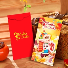 Bao lì xì Quý Mão 2023 cao cấp BBShine, Set 10 bao lì xì Tết dày dặn họa tiết in sắc nét – LX005