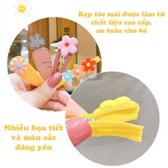 Kẹp tóc mái, Set 14 kẹp tóc cho bé gái nhiều màu sắc họa tiết dễ thương (14psc) BBShine – P154