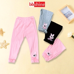 Quần legging cho bé gái 7-20kg mềm mịn BBShine, Quần tất cho bé gái co giãn tốt họa tiết thỏ đáng yêu – Q020