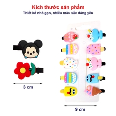 Kẹp tóc mái nhiều màu sắc tươi sáng BBShine, Set kẹp tóc cho bé gái cao cấp họa tiết đáng yêu – P155