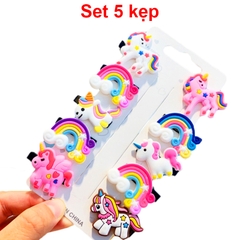 Kẹp tóc mái nhiều màu sắc tươi sáng BBShine, Set kẹp tóc cho bé gái cao cấp họa tiết đáng yêu – P155