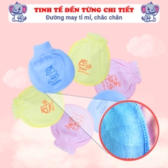 Bao tay bao chân cho bé sơ sinh 0-6 tháng cao cấp BBShine, Set bao tay bao chân sơ sinh chất thun co giãn tốt không gây hằn da bé – SS009