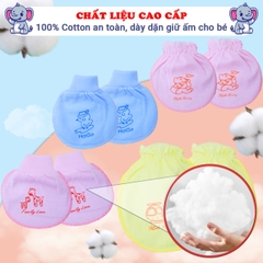 Bao tay bao chân cho bé sơ sinh 0-6 tháng cao cấp BBShine, Set bao tay bao chân sơ sinh chất thun co giãn tốt không gây hằn da bé – SS009