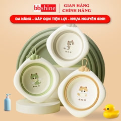 Thau gấp gọn cho bé chất liệu nhựa cao cấp BBShine, Chậu rửa mặt cho bé tiện lợi nhiều họa tiết đáng yêu – SS039