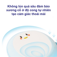 Gối cao su non cho bé, Gối chống méo đầu cho bé sơ sinh mẫu mới loại cao cấp an toàn cho sự phát triển của bé BBShine – SS017