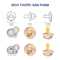 Ti giả Bibs, Ti ngậm cho bé Đan Mạch chính hãng tặng kèm nắp trứng tiện lợi BBShine – SS021