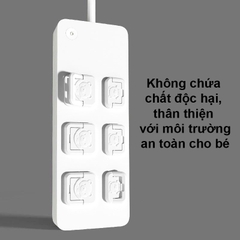 Bịt ổ điện an toàn cho bé, Nút bịt ổ điện cao cấp chống giật nhỏ gọn chắc chắn có quai cầm tiện lợi BBShine – SS025