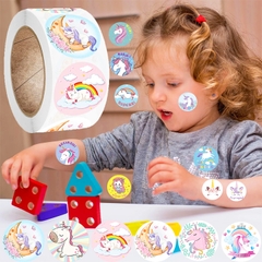 Sticker Unicorn, cuộn 500 sticker khen thưởng với nhiều họa tiết đáng yêu cho những giờ học của bé thêm thú vị và sáng tạo BBShine – ST014