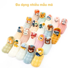 Tất cho bé gái 0-3 tuổi thoáng khí BBShine, Set 5 tất lưới cho bé hình thú cho bé ngộ nghĩnh nhiều màu sắc xinh xắn – T022