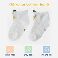 Tất cho bé gái 0-3 tuổi thoáng khí BBShine, Set 5 tất lưới cho bé hình thú cho bé ngộ nghĩnh nhiều màu sắc xinh xắn – T022