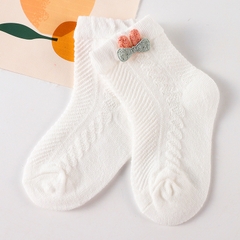 Tất cho bé gái 0-3 tuổi xuất Hàn BBShine, Tất lưới cho bé cao cấp họa tiết xinh xắn nhiều màu sắc – T021