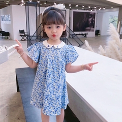 Váy cho bé gái, Váy hoa nhí cho bé gái 7-28kg cánh tiên cổ thêu hoa siêu xinh BBShine – D091